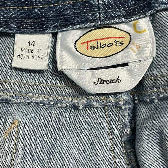 Talbots Womens Jeans Size 14 Blue Staight Leg High Rise Medium Wash Denim Jeans - Picture 6 of 13